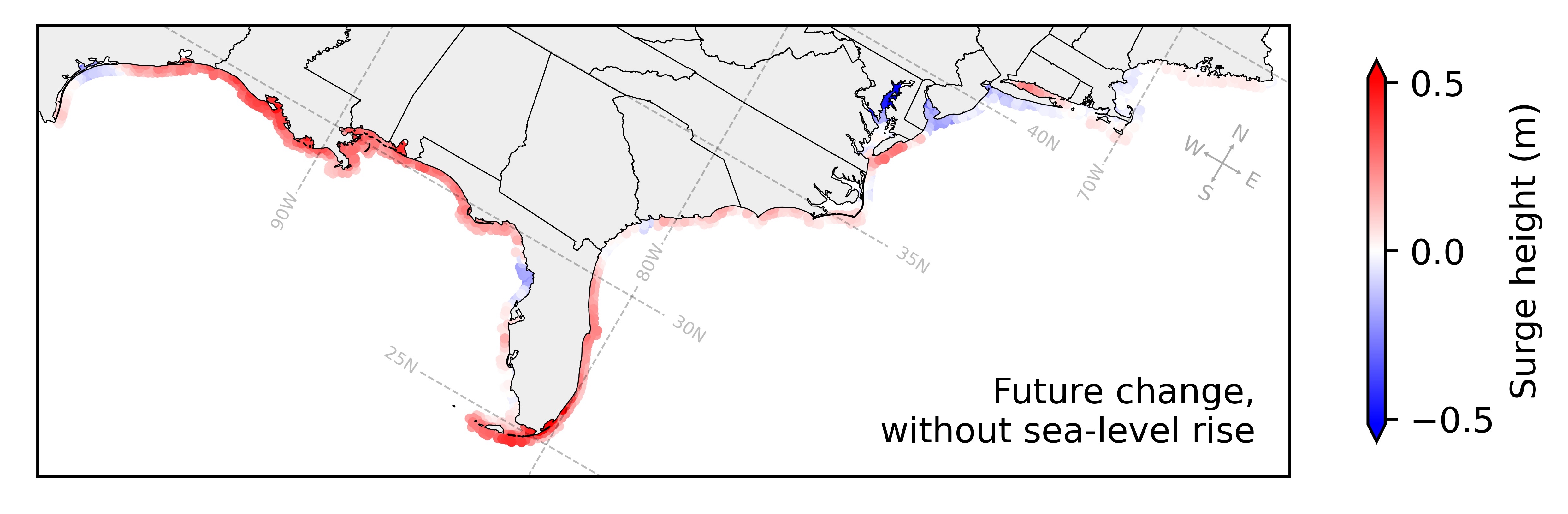 Storm surge simulation